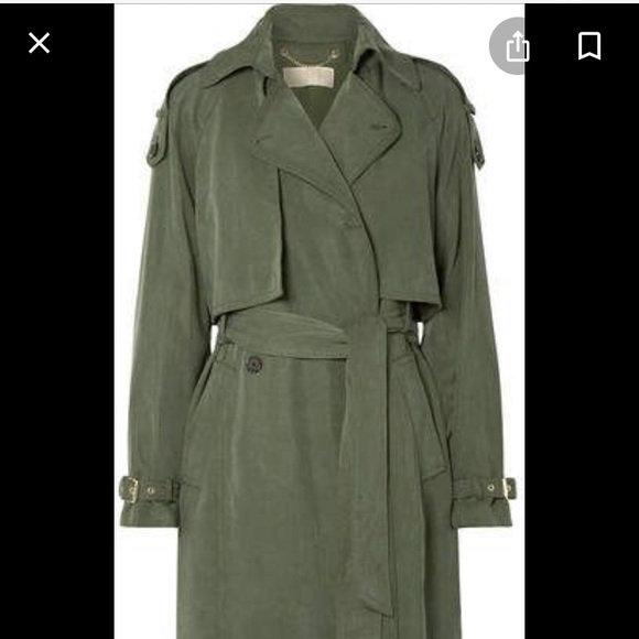 MICHAEL Michael Kors Jackets & Blazers - Michael Kors Green Trench